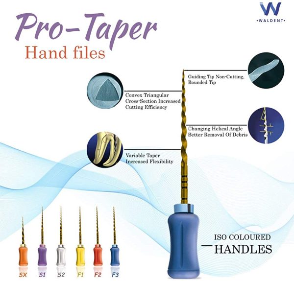Waldent Pro-Taper Hand files - Dentalstall India