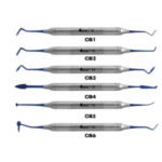 GDC Composite Instrument Blue Titanium - 6 Set Of 6 In Pouch (CIBS6) - Dentalstall India