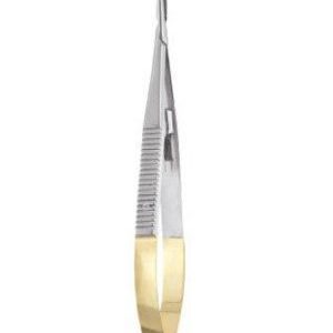 GDC Micro Castroviejo Needle Holder Straight Tc - 14cm (Nh5020) - Dentalstall India