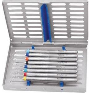 GDC Root Canal Pluggers Colour Coded with Cassette Set of 8 (RCPCCWC8) - Dentalstall India