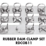 GDC Rubber Dam Clamp Set Of 11 With Clamp Holder (Rdcob11) - Dentalstall India