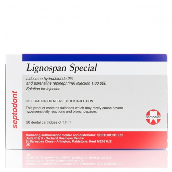 Septodont Lignospan Special (50 cartridges) - Dentalstall India