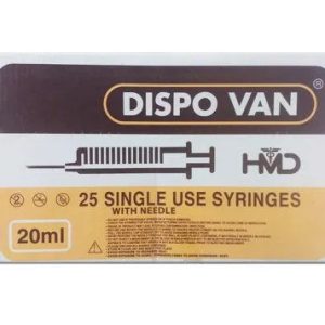 Hmd Dispo Van Syringe with Needle - 20ml - Dentalstall India