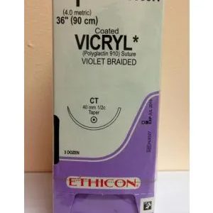 Ethicon Vicryl #1 Absorbable Violet Braided Suture - Dentalstall India