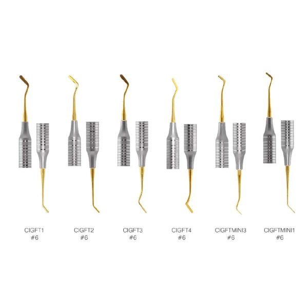 GDC Composite Instrument Flexi Thin Gold Titanium S/6 # (CIGFTP6) - Dentalstall India