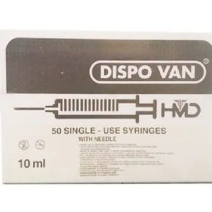Hmd Dispo Van Syringe with Needle - 10ml - Dentalstall India