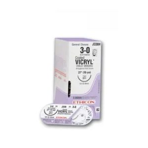 Ethicon Vicryl #3-0 Absorbable Violet Braided Suture - Dentalstall India