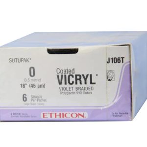 Ethicon Vicryl #0 Absorbable Violet Braided Suture - Dentalstall India