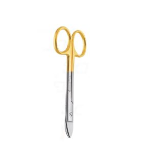 GDC Scissors Crown Band Tc - Curved (12cm) (S5039) - Dentalstall India