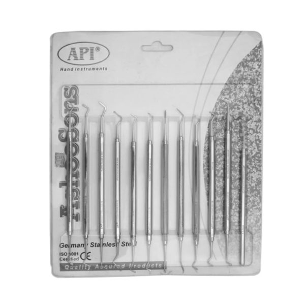 API Conservative Instruments Kit (Set of 12 , Blister Pack) - Dentalstall India