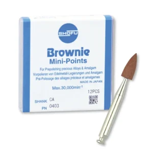 Shofu Brownie Mini-Points Polishers CA -0403 (Pack Of 12) - Dentalstall India Shofu Brownie Mini-Points Polishers CA -0403 (Pack Of 12) - Dentalstall India