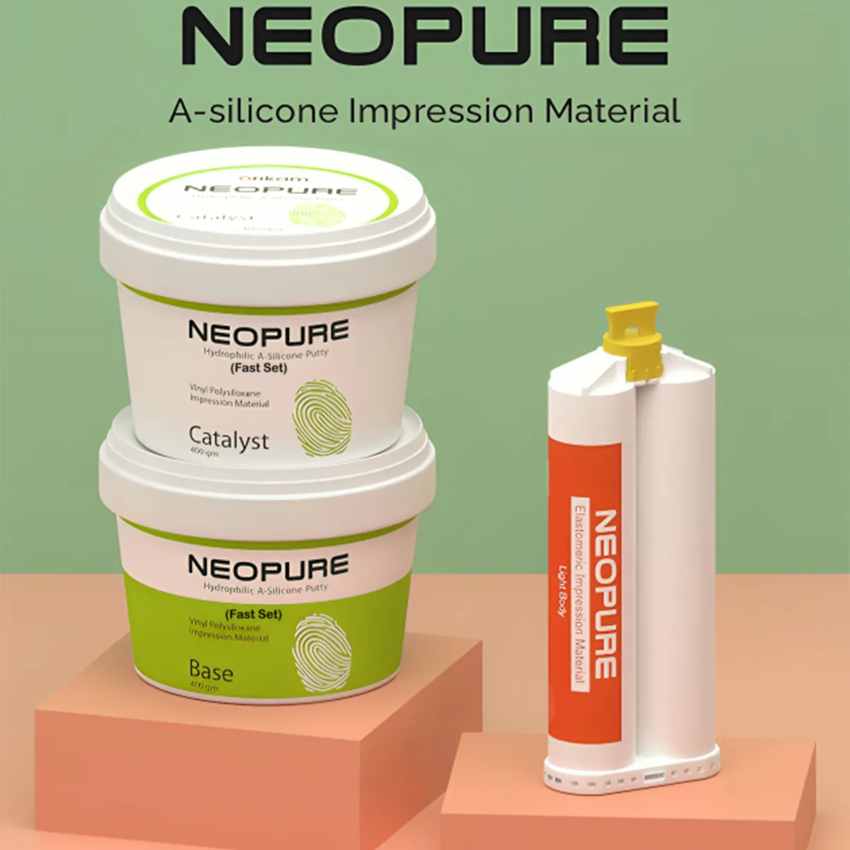 Neoendo Neopure Hydrophilic A-Silicon Putty + Light Body Kit (Fast Set) - Dentalstall India Neoendo Neopure Hydrophilic A-Silicon Putty + Light Body Kit (Fast Set) - Dentalstall India