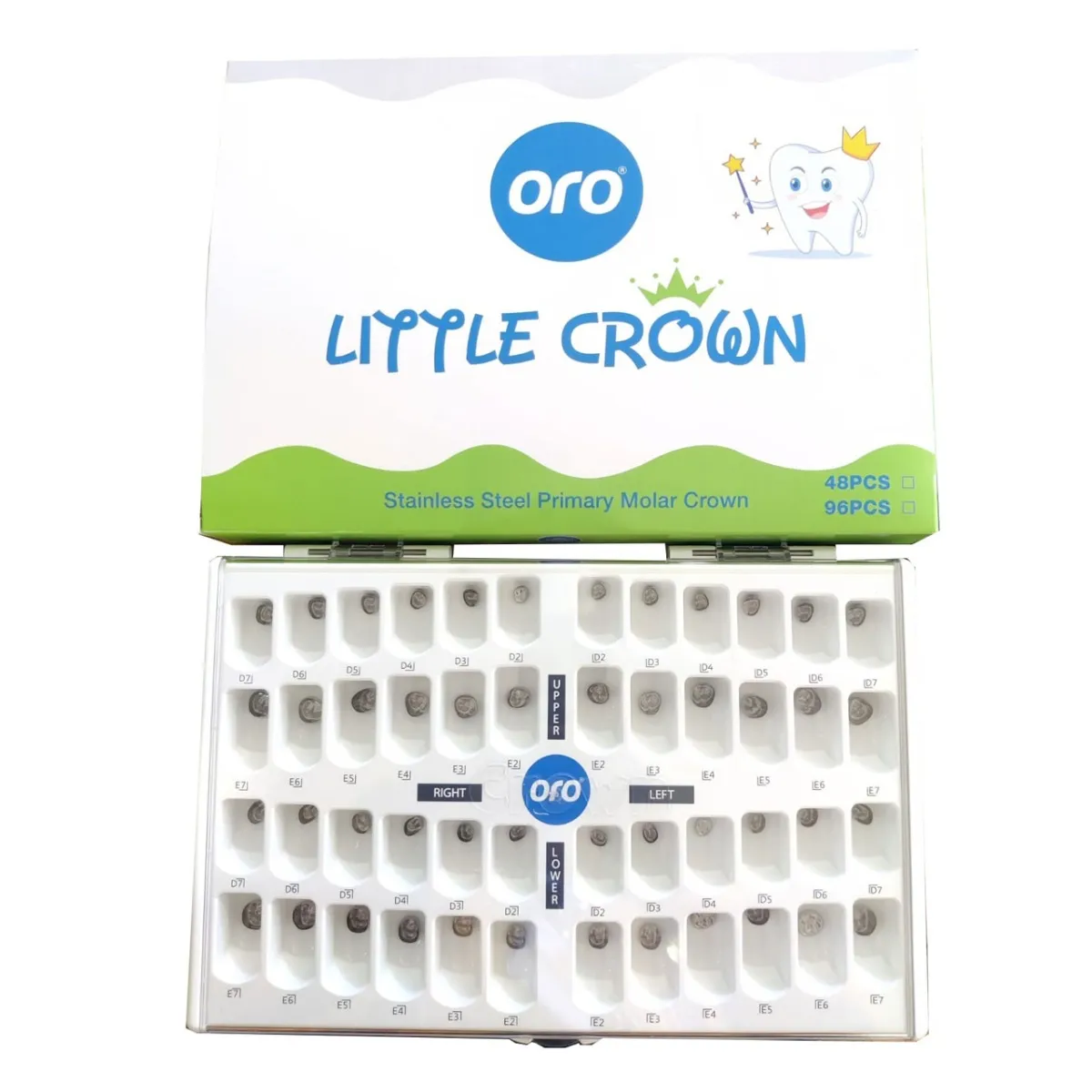 Oro SS Little Crown Primary Molar Kits - Dentalstall India Oro SS Little Crown Primary Molar Kits - Dentalstall India