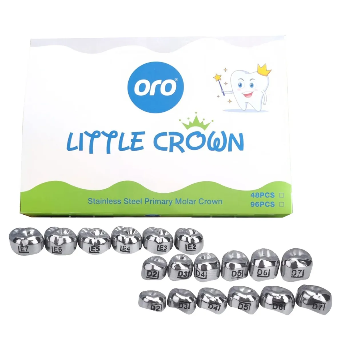 Oro SS Little Crown Primary Molar Kits - Dentalstall India Oro SS Little Crown Primary Molar Kits - Dentalstall India