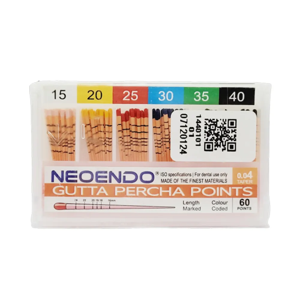 Neoendo Gutta Percha Points 4% (Length Marked) - Dentalstall India Neoendo Gutta Percha Points 4% (Length Marked) - Dentalstall India