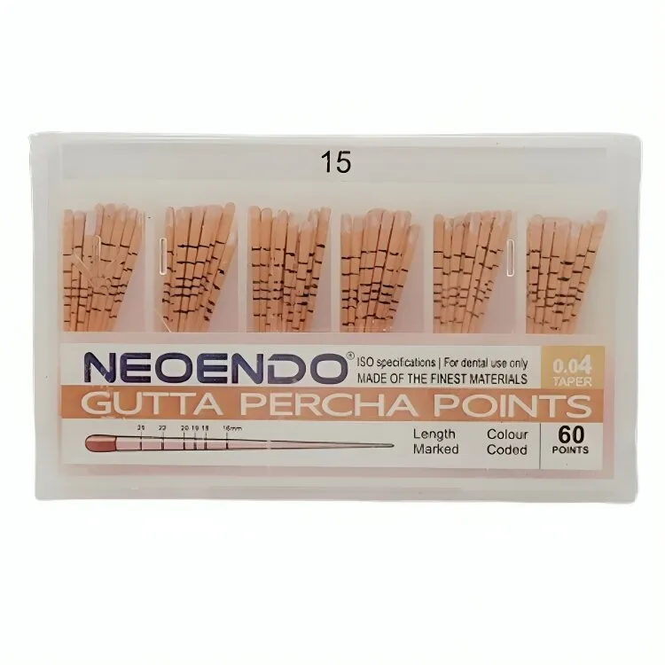 Neoendo Gutta Percha Points 4% (Length Marked) - Dentalstall India Neoendo Gutta Percha Points 4% (Length Marked) - Dentalstall India