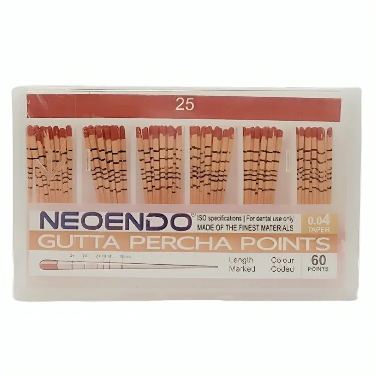 Neoendo Gutta Percha Points 4% (Length Marked) - Dentalstall India Neoendo Gutta Percha Points 4% (Length Marked) - Dentalstall India