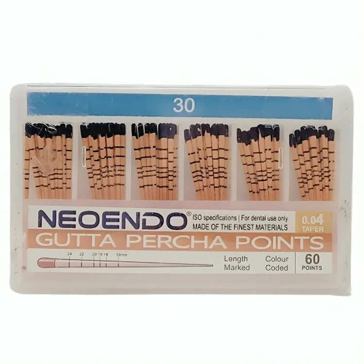 Neoendo Gutta Percha Points 4% (Length Marked) - Dentalstall India Neoendo Gutta Percha Points 4% (Length Marked) - Dentalstall India