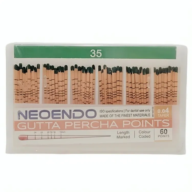 Neoendo Gutta Percha Points 4% (Length Marked) - Dentalstall India Neoendo Gutta Percha Points 4% (Length Marked) - Dentalstall India