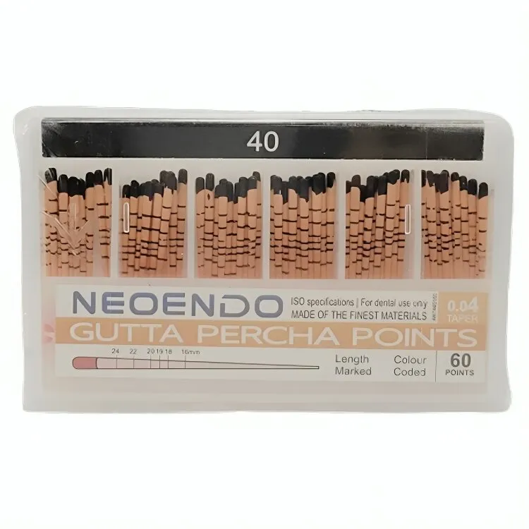 Neoendo Gutta Percha Points 4% (Length Marked) - Dentalstall India Neoendo Gutta Percha Points 4% (Length Marked) - Dentalstall India